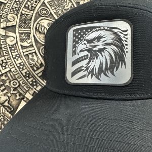Brushed stainless steel acrylic customized patch